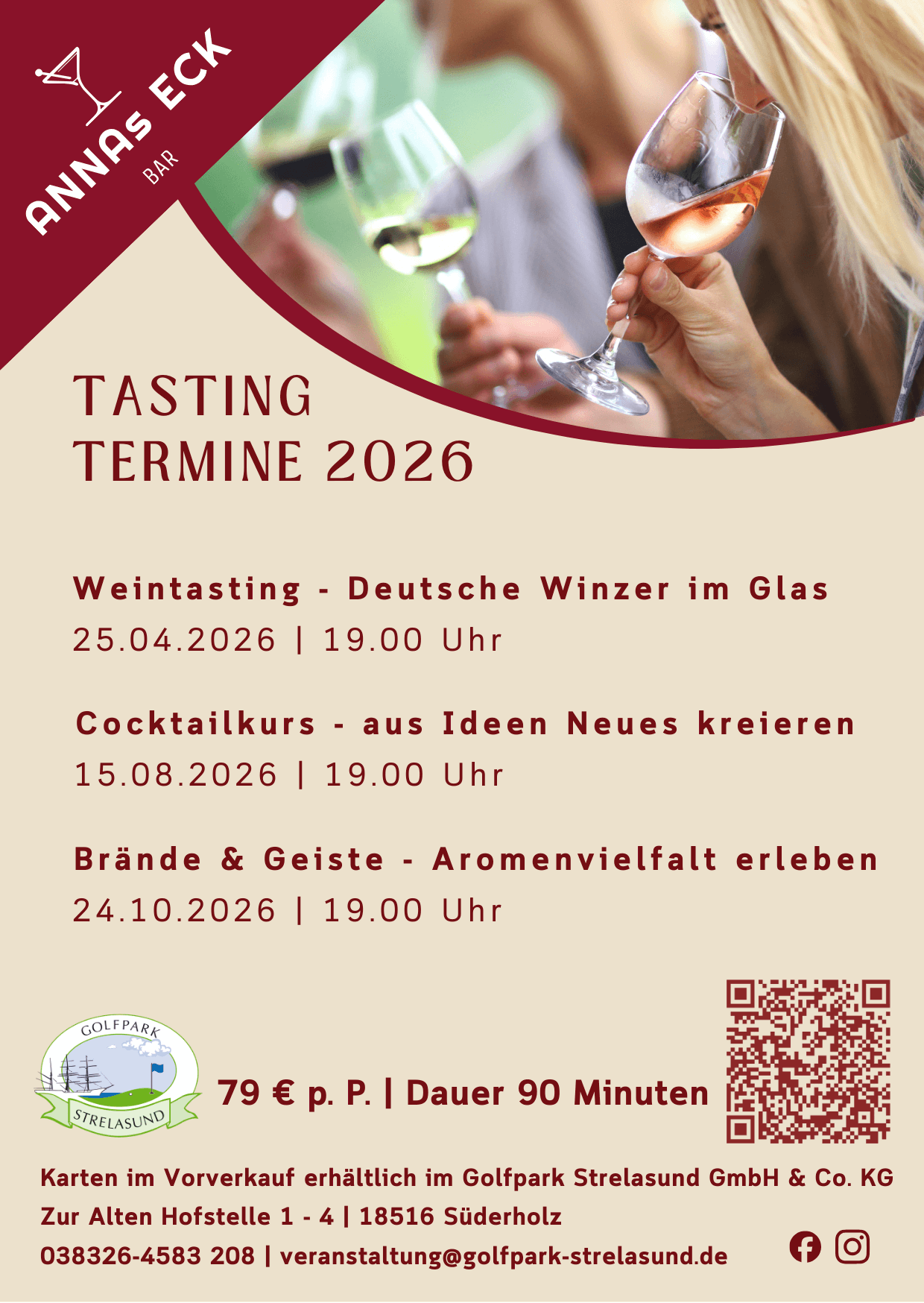 Cocktail course - Mix, shake & enjoy - Tastings at Golfpark Strelasund