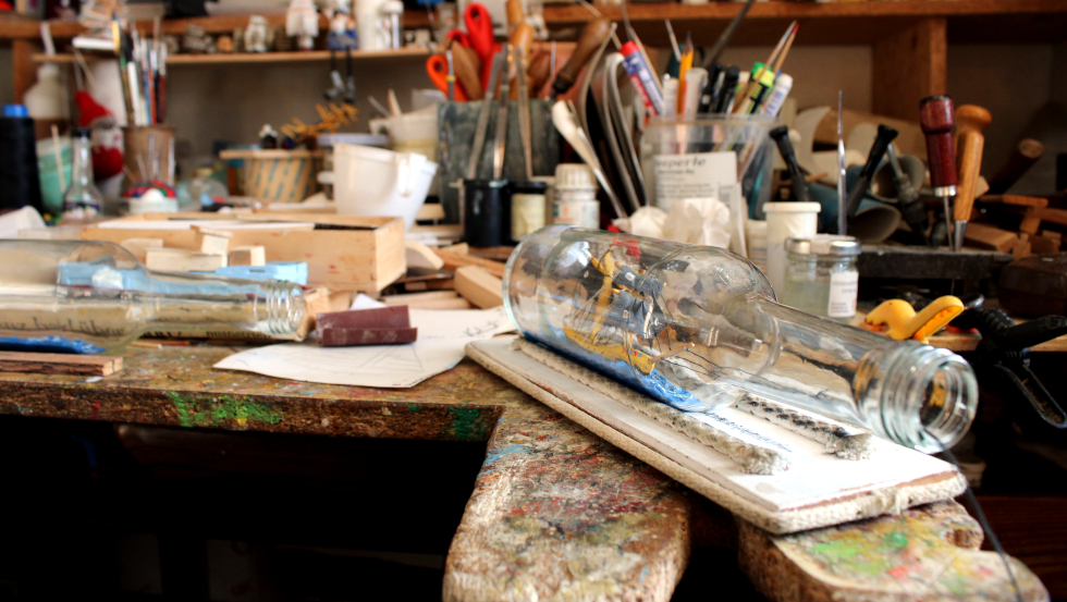 In der Werkstatt des Buddelschiffbauers &copy; VMO, Siekmann