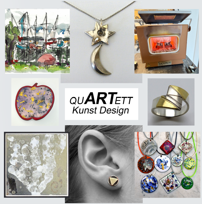 Quartett Kunst Design – Ausstellung & kreatives Emaillieren in der Galerie Breedehus vom 29.06. - 31.07.2026