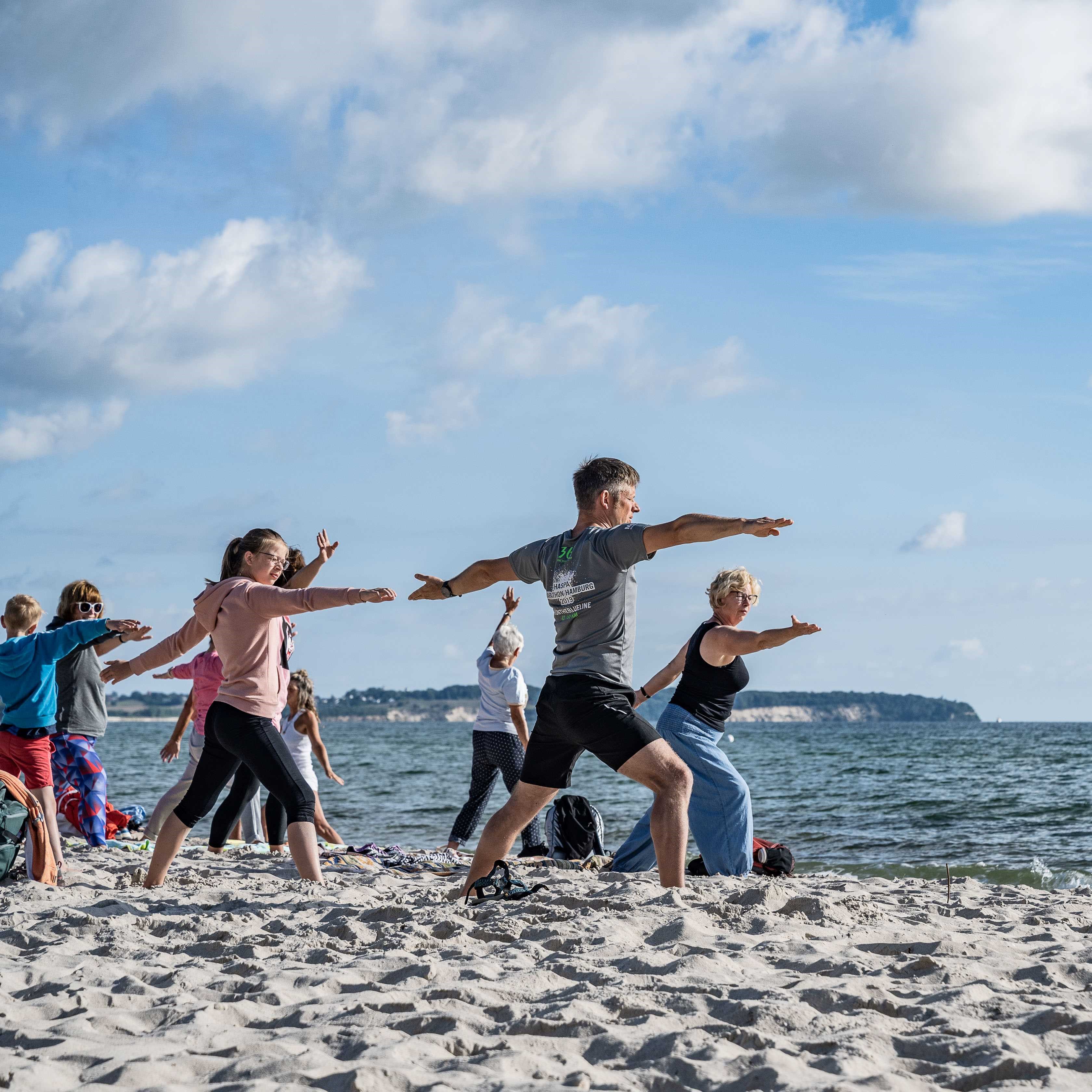 Yoga am Ostseestrand